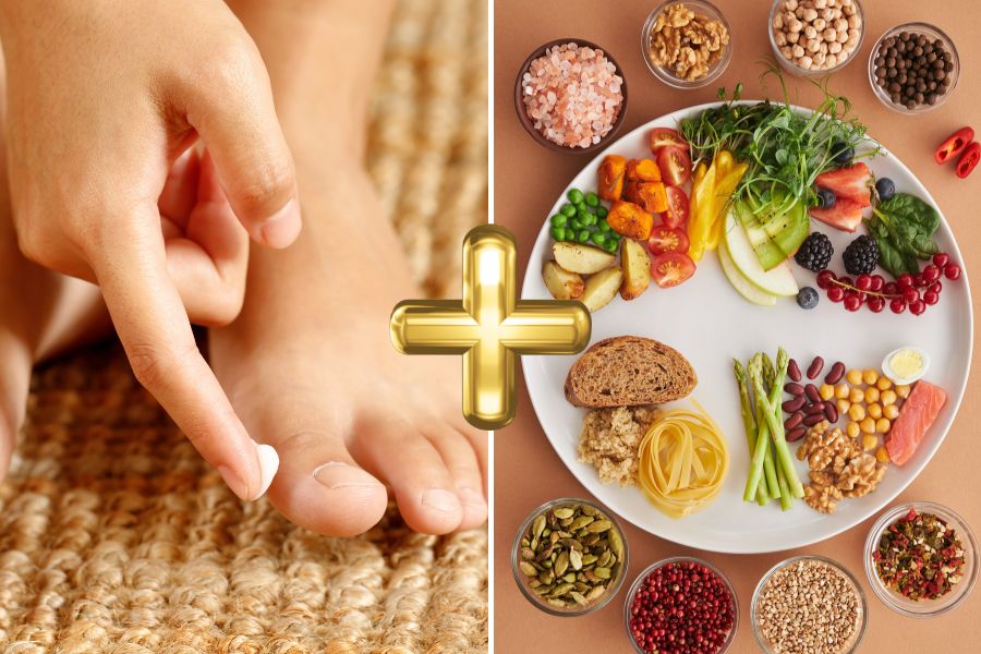 Dưỡng ẩm bên ngoài kết bổ sung dinh dưỡng cho cơ thể là cách chữa móng chân bị hư nhẹ
