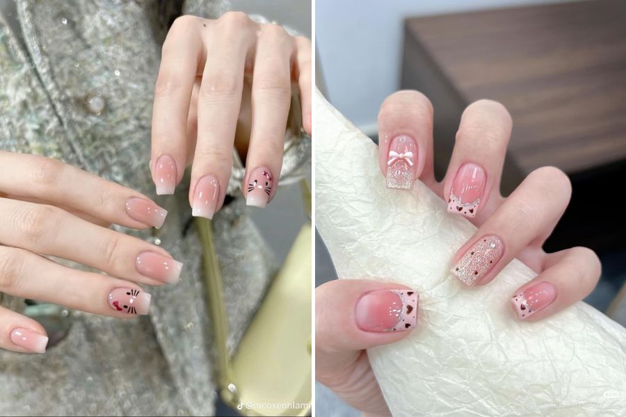 Mẫu nail vẽ họa tiết dễ thương là lựa chọn tuyệt vời để bạn thể hiện cá tính năng động và tạo ấn tượng với phong cách riêng