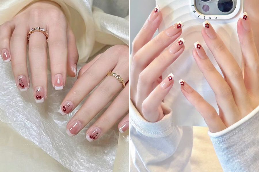 Mẫu nail French đầu móng trắng là kiểu nail cổ điển mang lại vẻ đẹp thanh lịch, tinh tế