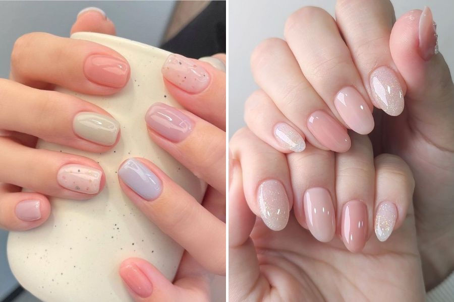 Nail Hàn Quốc pastel đơn giản giúp bạn thêm phần trẻ trung và thu hút