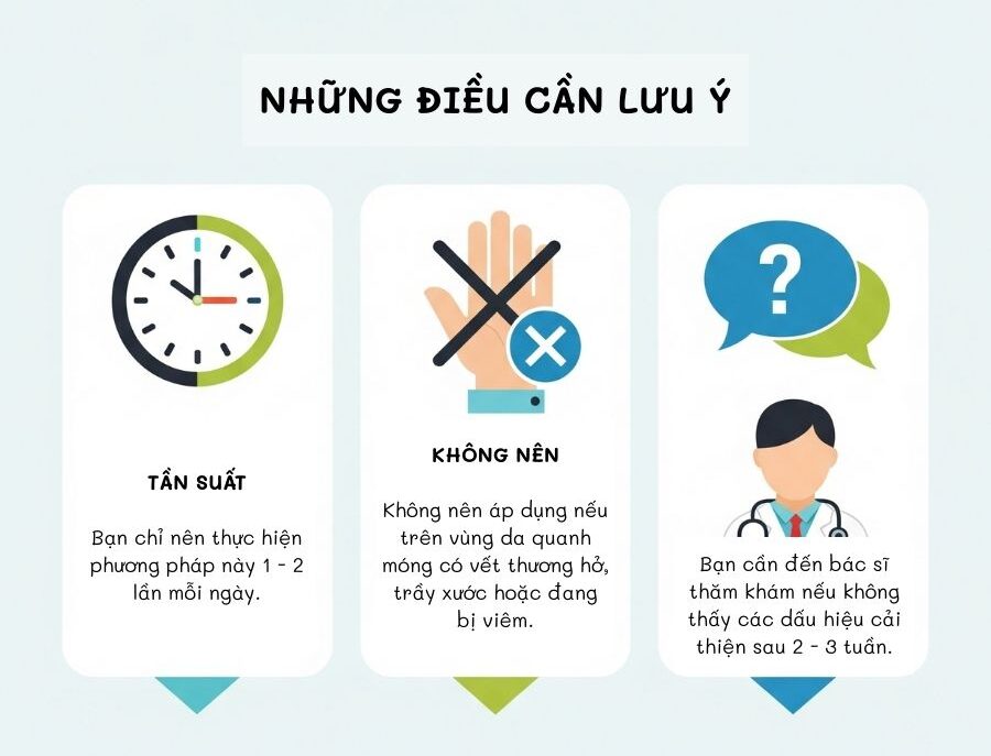 Những lưu ý quan trọng khi dùng chanh trị nấm móng tay để đạt hiệu quả và an toàn