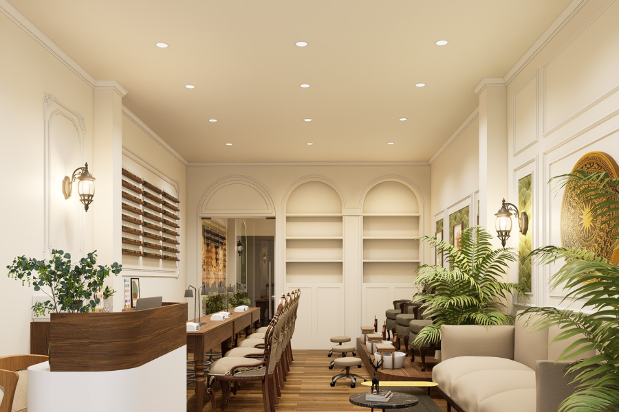 Không gian làm đẹp ấm cúng tại Rin Nails