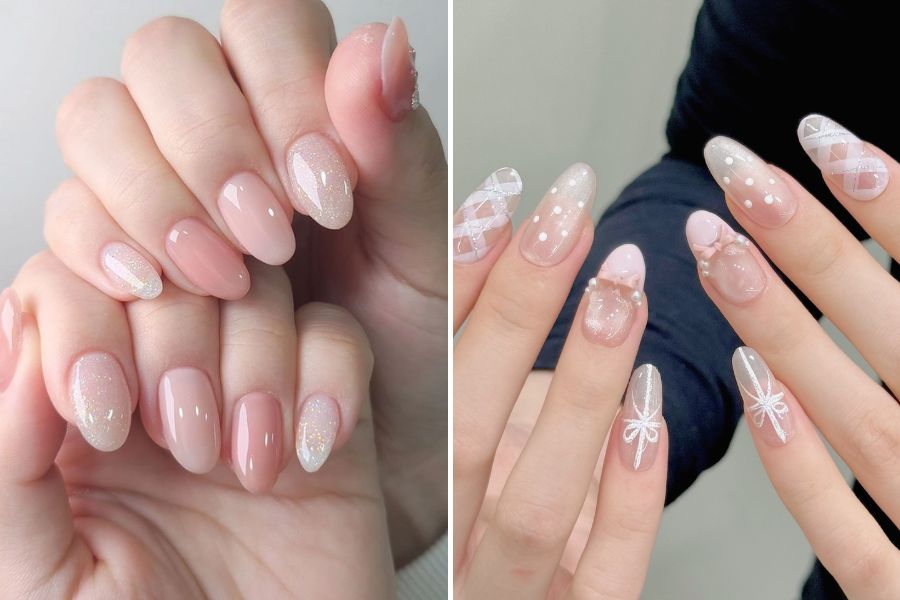 Mẫu nail màu hồng pastel ngọt ngào, tinh tế, được thế hệ Gen Z rất yêu thích