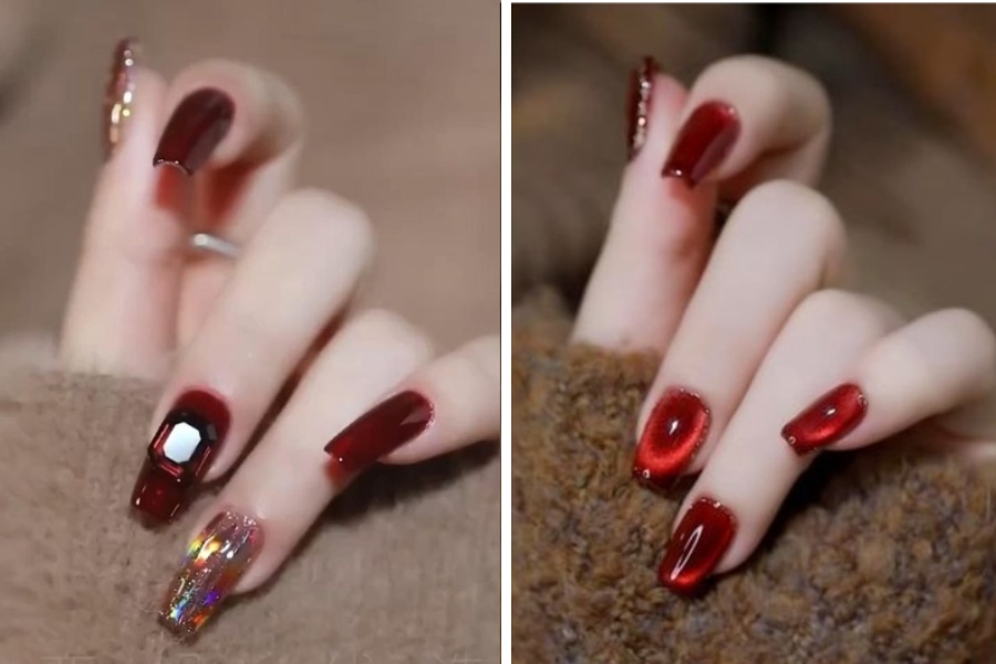 Mẫu đỏ rượu vang quyến rũ, đậm chất thu đông