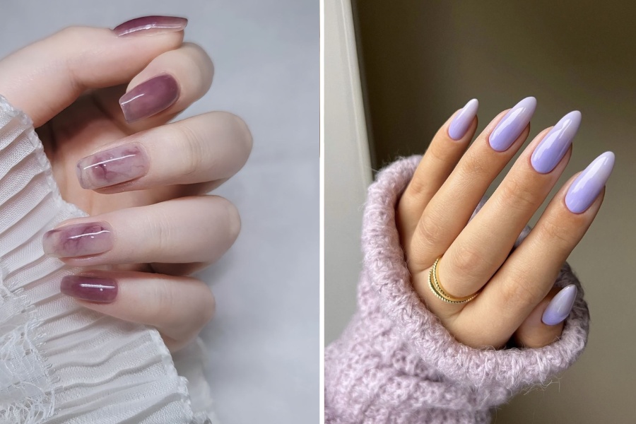 Mẫu tím nhạt mộng mơ, hợp phong cách nữ tính