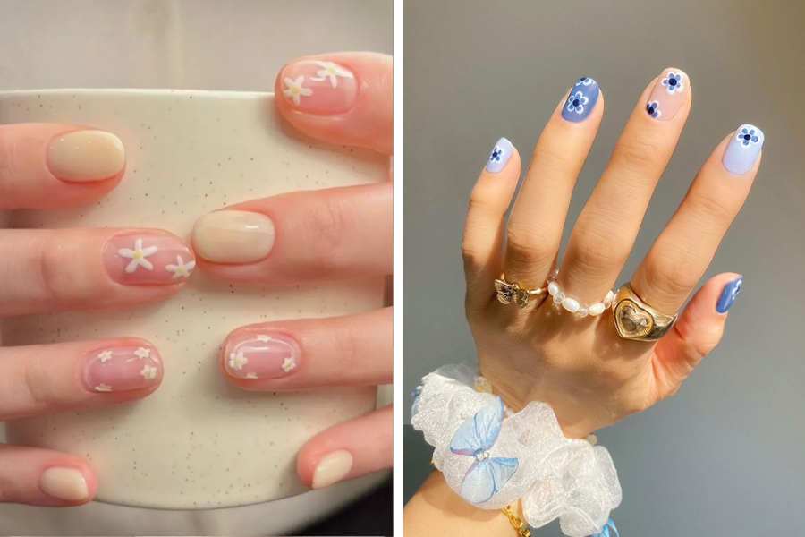 Họa tiết hoa nhí tạo nên nét đẹp nữ tính và thanh lịch