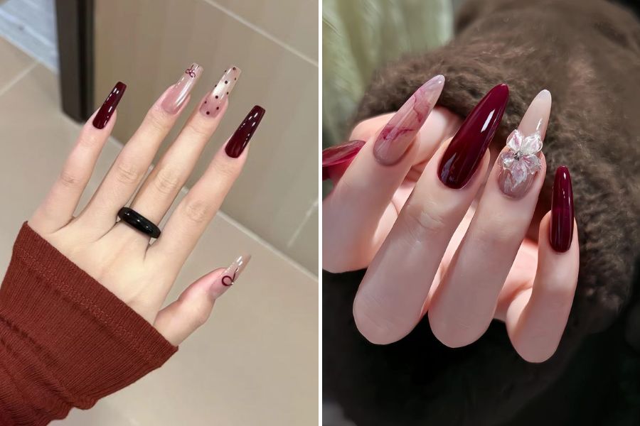 Gam màu đỏ đô mang nét đẹp cổ điển và giúp tôn da cực đỉnh