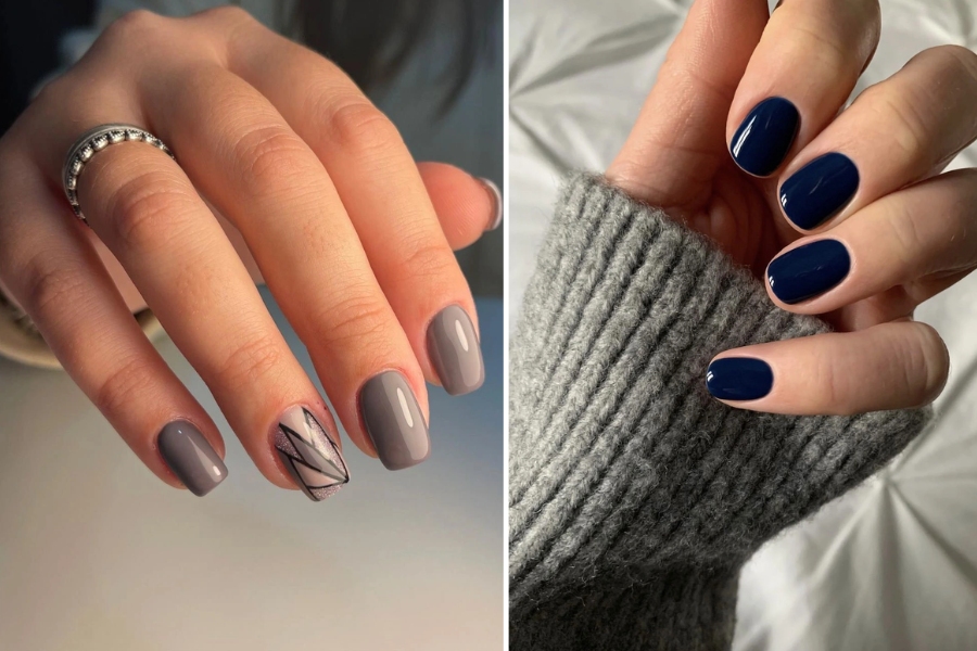 Nail tông màu trung tính nhẹ nhàng, dễ dàng phối hợp trang phục