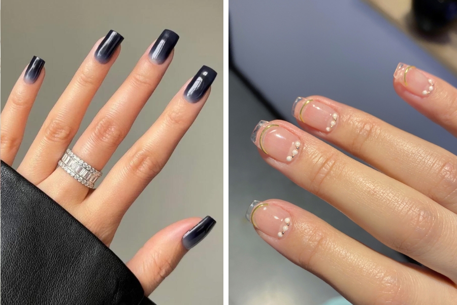 Nail French tip, nude trơn, pastel nhẹ nhàng không chỉ thanh lịch mà còn dễ mixmatch