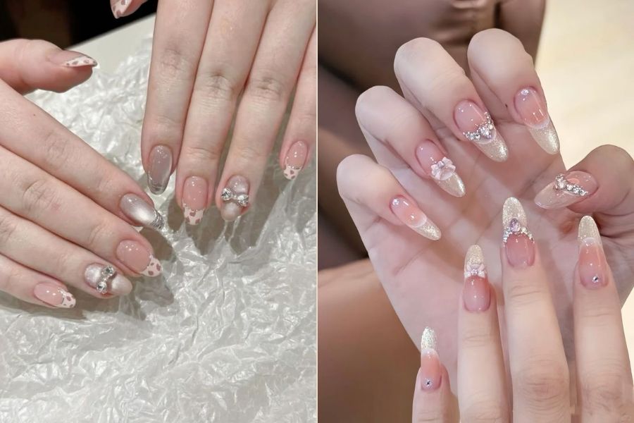 Mẫu nail mắt mèo sang trọng, nổi bật với hiệu ứng ánh sáng lấp lánh