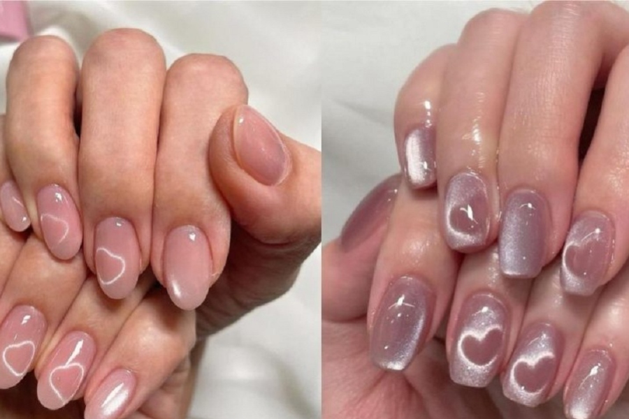 Móng mắt mèo tông hồng ngọt ngào, đầy nữ tính