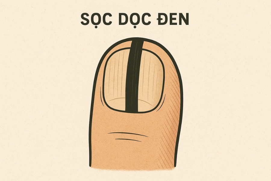 Móng chân xuất hiện sọc dọc đen là dấu hiệu cảnh báo nguy hiểm