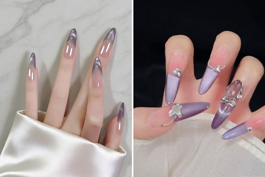 Mẫu tím nhạt mộng mơ, hợp phong cách nữ tính