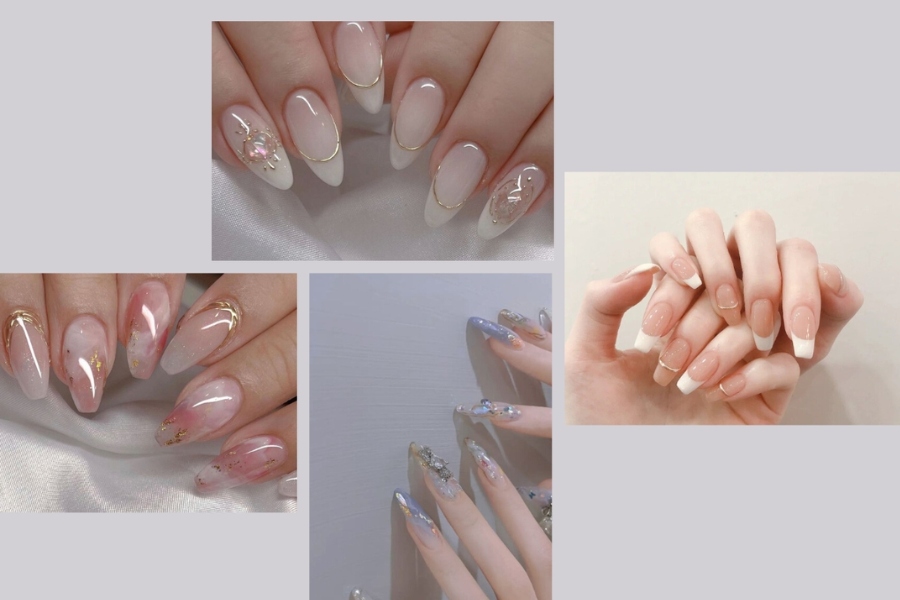 Mẫu nail Hàn Quốc nhẹ nhàng, ngọt ngào và tinh tế