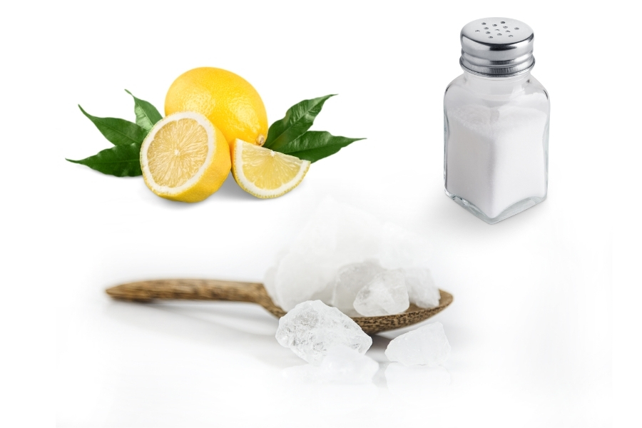 Kết hợp phèn chua với chanh và muối trị nấm móng
