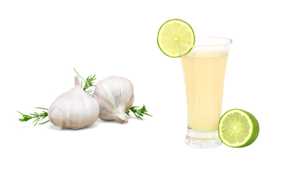 Kết hợp tỏi với nước cốt chanh dưỡng móng tay