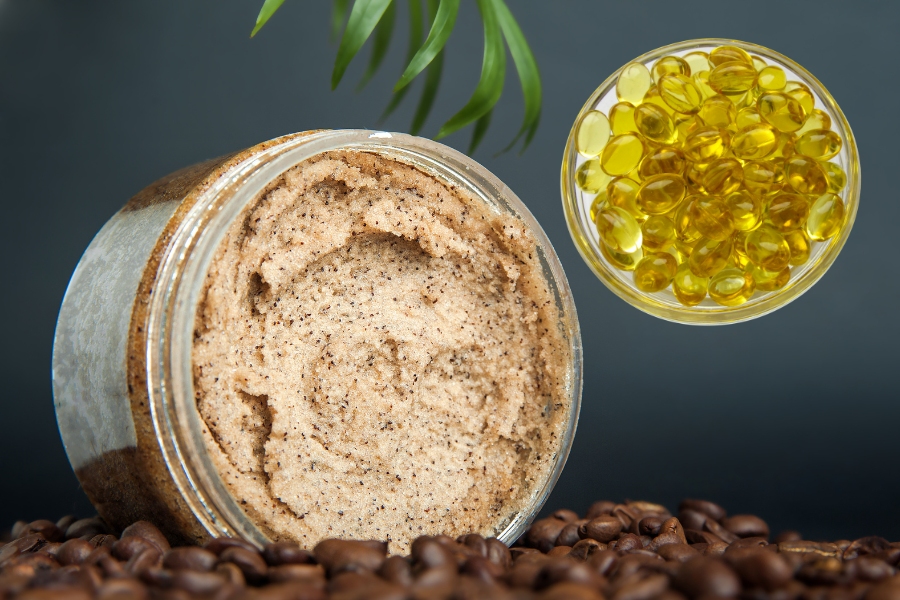 Tẩy tế bào chết da tay kết hợp Vitamin E