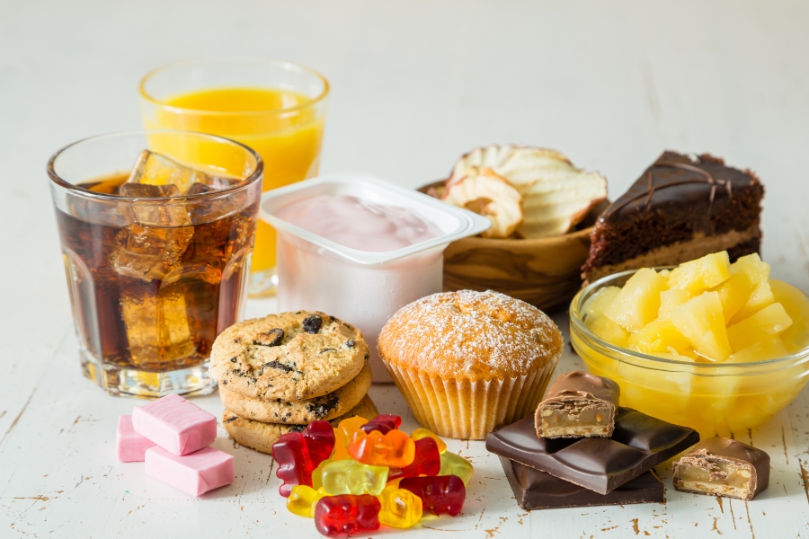 Thực phẩm và đồ uống nhiều đường khiến nấm phát triển